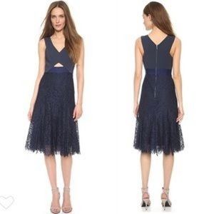 Rebecca Taylor Calendula navy lace dress